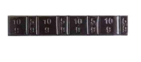 Turvallinen Maksu Renkaan tasauspainot (Fe), liimattavat 5 g ja 10 g, väri musta 🙂