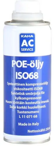 Kompressoriöljy POE ISO68 250 ml 🙂 Viimeinen Mahdollisuus