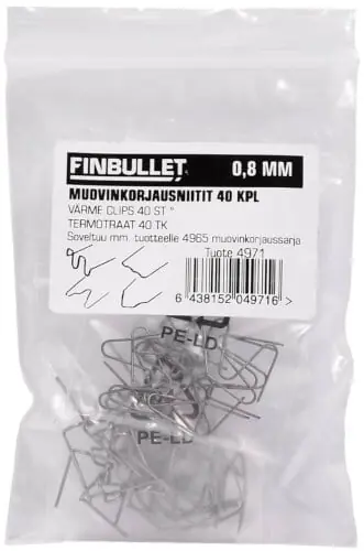 Kampanjahinta Muovinkorjaussarjan niitit 40 kpl, Finbullet 🙂