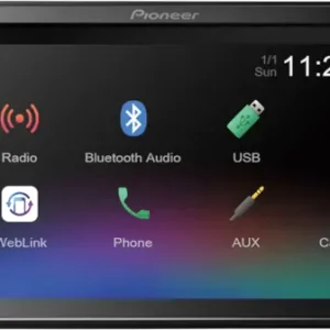 Sertifioitu Autosoitin 6,2" kosketusnäytöllä 2DIN DMH-A240BT, Pioneer 🙂