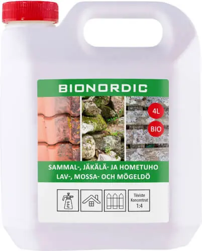 Sammaleen ja homeen tuhoaja, 4 l, Bionordic đ Eniten Myyty