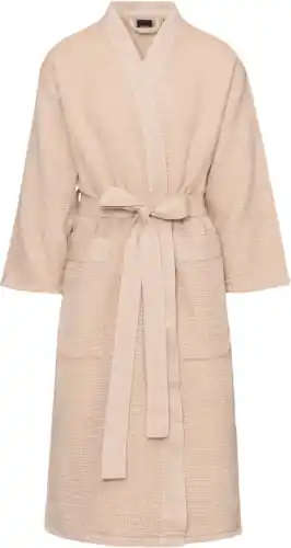 Halpa Hinta Kylpytakki, beige/valkoinen, Rento 🙂