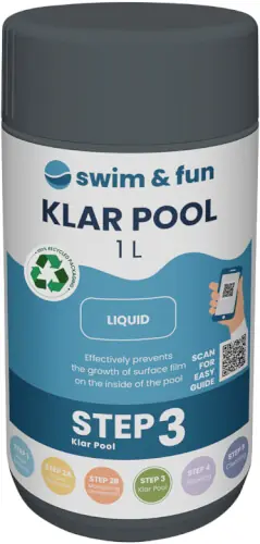 Kausialennus Levänestoaine Klar Pool 1000 ml, Swim & Fun 🙂
