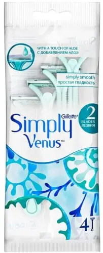 Turvallinen Maksu Simply Venus 2 varsiterät 4 kpl, Gillette 🙂