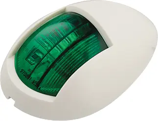 Navigointivalo vihreä, valkoinen runko, LED Autolamps 🙂 Alennettu Hinta