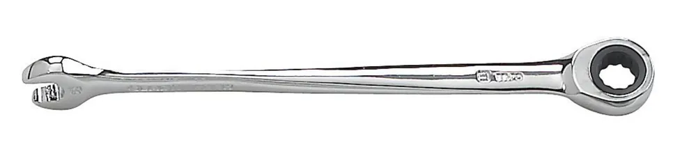 Pitkä, taivutettu räikkälenkkiavain X-Beam Räikkälenkkiavain 14 mm - pituus 235 mm, GearWrench 🙂 Halpa Hinta