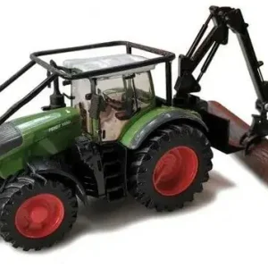 Aito Lelu Fendt 1050 -metsätraktori ja puutavarakuormain (1 64), Bburago 🙂