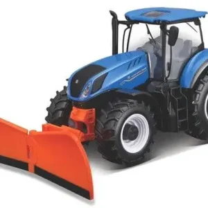 Lelu New Holland T7.315 traktori ja lumiaura (1 32), Bburago 🙂 Tehdashinta