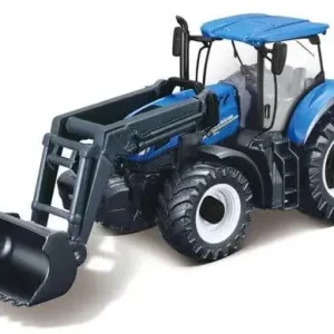 Viimeinen Mahdollisuus Lelu New Holland T7.315 etukuormaajalla, Bburago 🙂