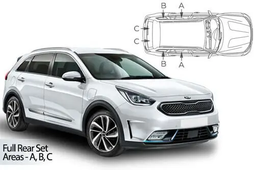 Kuuma Tarjous Häikäisysuojasarja Kia Niro, 5 ovinen (2022➟), Car Shades 🙂