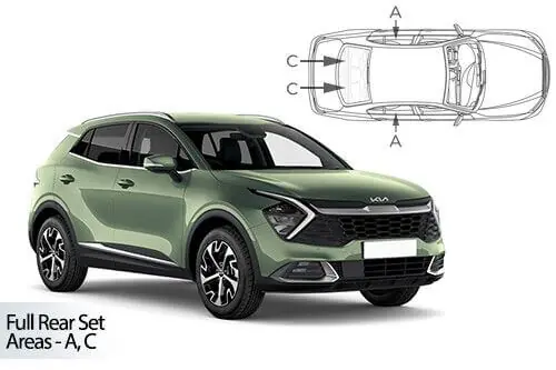 Edullinen Hinta Häikäisysuojasarja Kia Sportage 5-ovinen (2021➟), Car Shades 🙂