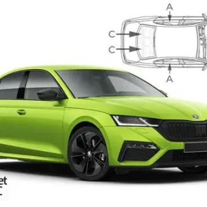 Aito Häikäisysuojasarja Skoda Octavia, 5 ovinen (2020➟), Car Shades 🙂