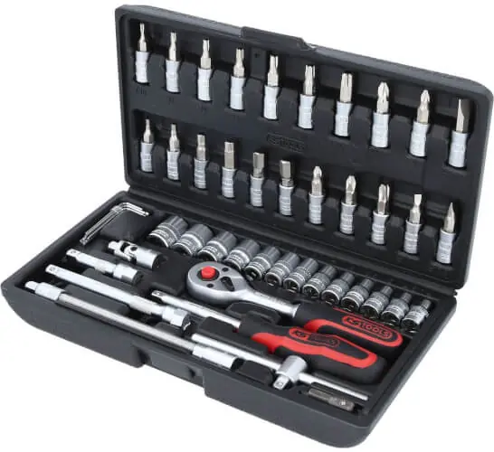 Kampanjahinta Hylsysarja 1/4" (48-osaa), KS-Tools đ