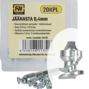 Jäänasta 8,4 x 6 mm, 20 kpl (kengät, pyörä, mopo), Finnwork 🙂 Halpa Hinta