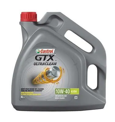 Turvallinen Maksu Moottoriöljy GTX Ultraclean 10W-40 A/B, 4 l, Castrol 🙂
