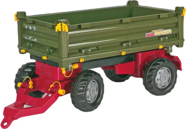 Suosittu Kippiperävaunu vihreä hopea, Rolly Toys 🙂