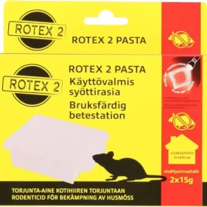 Eniten Myyty Hiirenmyrkky syöttirasia 2 x 15 g, Rotex 🙂