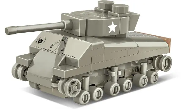 Koottava panssarivaunu Sherman M4A3, 103 osaa, Cobi đ Osta Verkossa