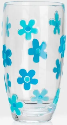 Juomalasi korkea Daisy Aqua, 2 kpl, Flamefield 🙂 Bestseller