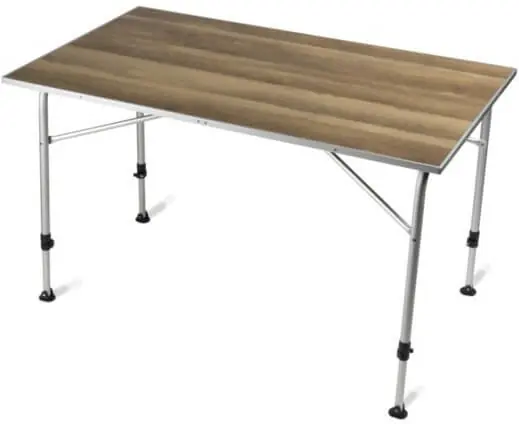 Pakollinen (Must-Have) Retkipöytä Zero Light Oak, 120 x 70 cm, Dometic 🙂