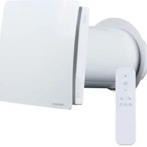 Turvallinen Maksu Ilmanvaihtokone Reco 60 EVO2 lämmön talteenotolla ja kosteusanturilla 165 mm, Cooltron 🙂
