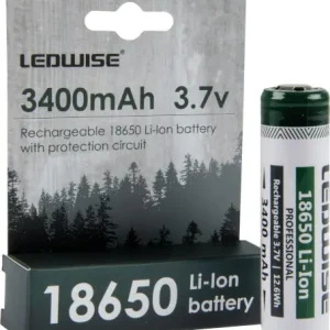 Rajoitettu Tarjous Akku 18650, 3400 mAh, Ledwise 🙂