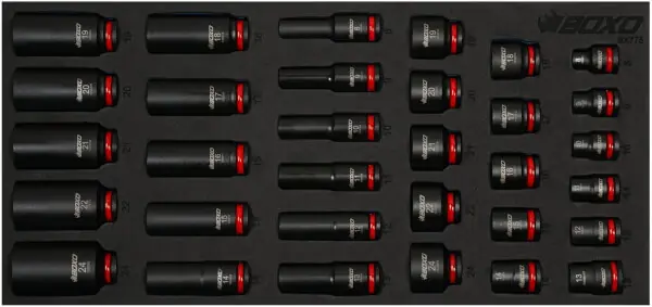 Päivän Tarjous Konehylsysarja 3/8" pitkät ja lyhyet 8-32 mm , Boxo 🙂