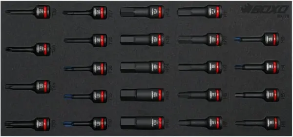 Konehylsysarja 3/8" Torx ja kuusiokolo , Boxo 🙂 Pakollinen (Must-Have)