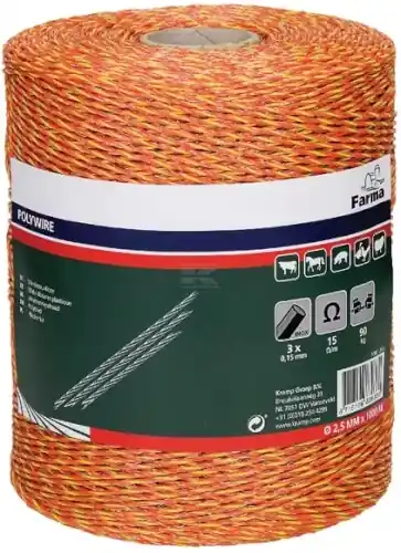 Aitalanka Polywire 2 mm, 1000 m, Farma 🙂 Kuuma Tarjous
