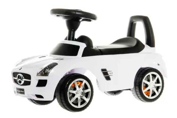 Potkuauto Mercedes-Benz SLS AMG, valkoinen đ Flash-Tarjous