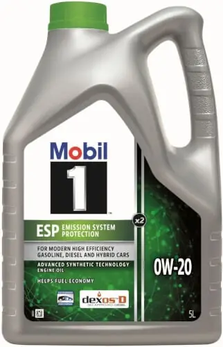 Moottoriöljy ESP X2 0W-20, 5 l, Mobil 🙂 Halpa