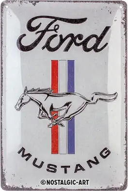 Ajankohtainen Peltikilpi Ford Mustang 20 x 30 cm, Nostalgic Art 🙂