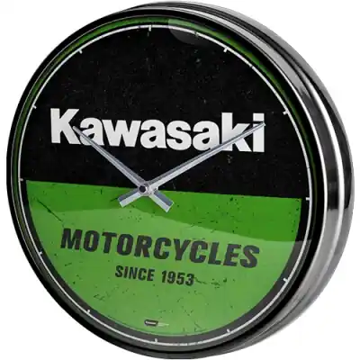 Seinäkello Kawasaki 31 cm, Nostalgic Art 🙂 Ilmainen Palautus