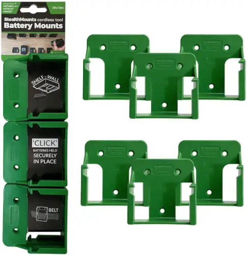 Akkupidike Hikoki multivolt ja Hitachi 18 V akuille, 6 kpl, Stealth Mounts đ AlkuperĂ€inen