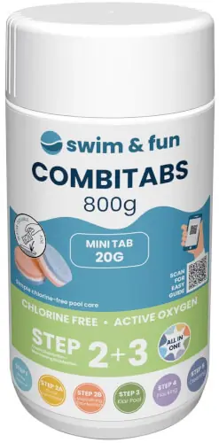 Aktiivihappitabletit CombiTabs 0,8 kg, Swim & Fun đ Suosittu