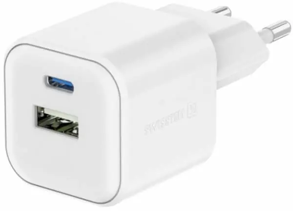 Alennettu Pikalaturi USB-C + USB-A QC4.0, 35 + 27 W, Swissten đ