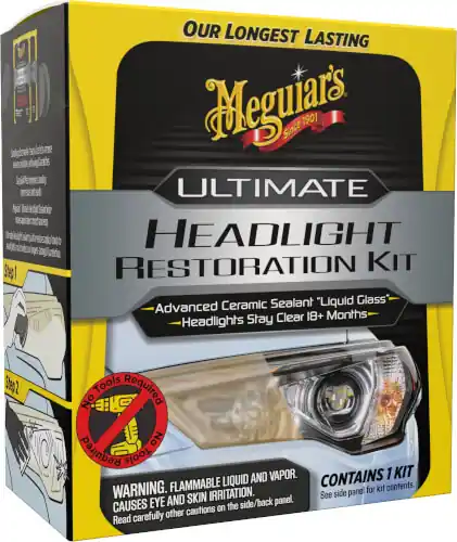 Tilaa Nyt Ajovalojen umpion kirkastussarja Ultimate Headlight Restoration Kit, Meguiars đ