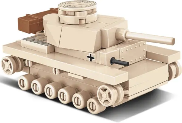 Koottava Panzer III Ausf. L -taistelupanssarivaunu, 82 osaa, Cobi đ Tehdashinta