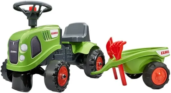 Alennettu Hinta Potkutraktori ja kärry Claas Baby, Falk Toys 🙂