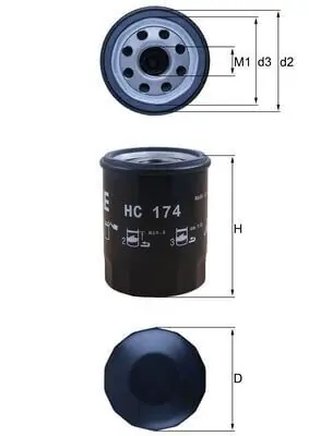 Nopea Toimitus Vaihteiston suodatin HC 174, Mahle 🙂