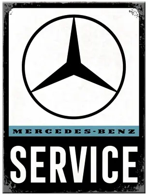 Magneetti Mercedes-Benz Service 6 x 8 cm, Nostalgic Art 🙂 Suoraan Valmistajalta