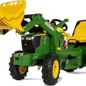 Rajoitettu Tarjous Polkutraktori etukuormaajalla ja ilmakumipyörillä John Deere 7310R, Rolly Toys 🙂