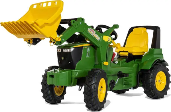 Rajoitettu Tarjous Polkutraktori etukuormaajalla ja ilmakumipyörillä John Deere 7310R, Rolly Toys 🙂