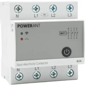 Tukkuhinta Pörssisähkökytkin DIN-kiskoon 63 A, Powerant 🙂