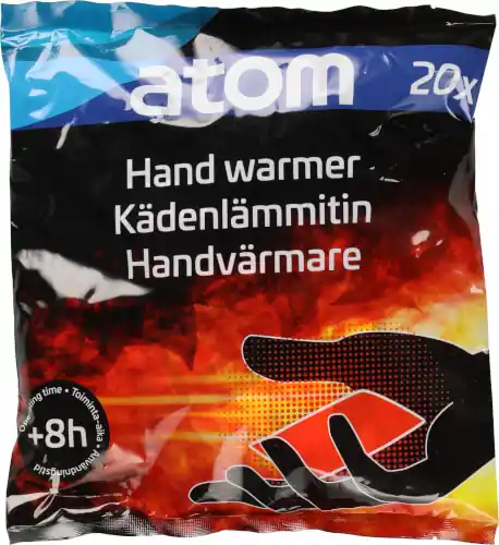 Kädenlämmitin 20 kpl pakkaus, Atom 🙂 Alennettu Hinta