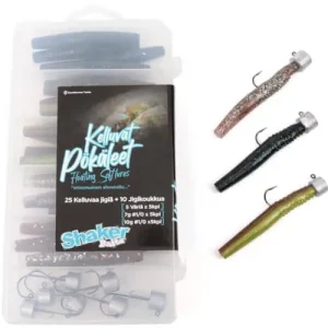 Lähetetään Heti Jigisarja Kelluvat Pökäleet Ned-jigaukseen, Shaker Baits 🙂
