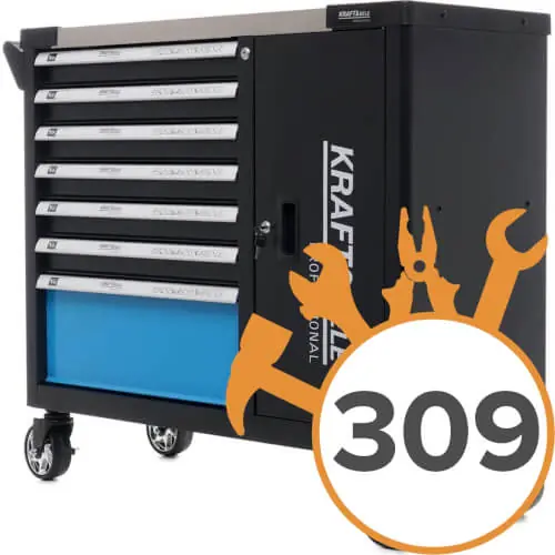 Työkaluvaunu 309 työkalua, Kraft & Dele 🙂 Pikatoimitus