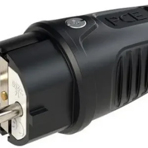 Pistotulppa maadoitettu IP54, 16A, 250 V, kumirunko, PCE 🙂 Heti Saatavilla