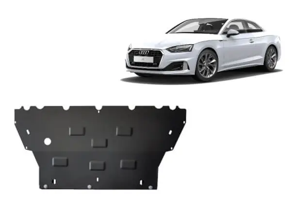 Erikoistarjous Pohjapanssari Audi A5 (2017➟), moottori, jäähdytin, terästä 🙂