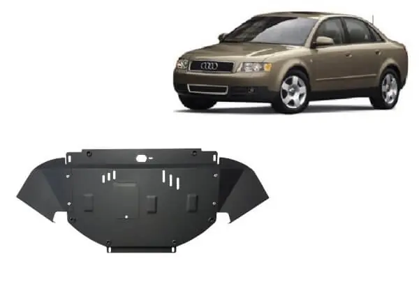 Pohjapanssari Audi A4 (2000-2005), moottori, jäähdytin, etupuskuri, terästä 🙂 Kampanjahinta